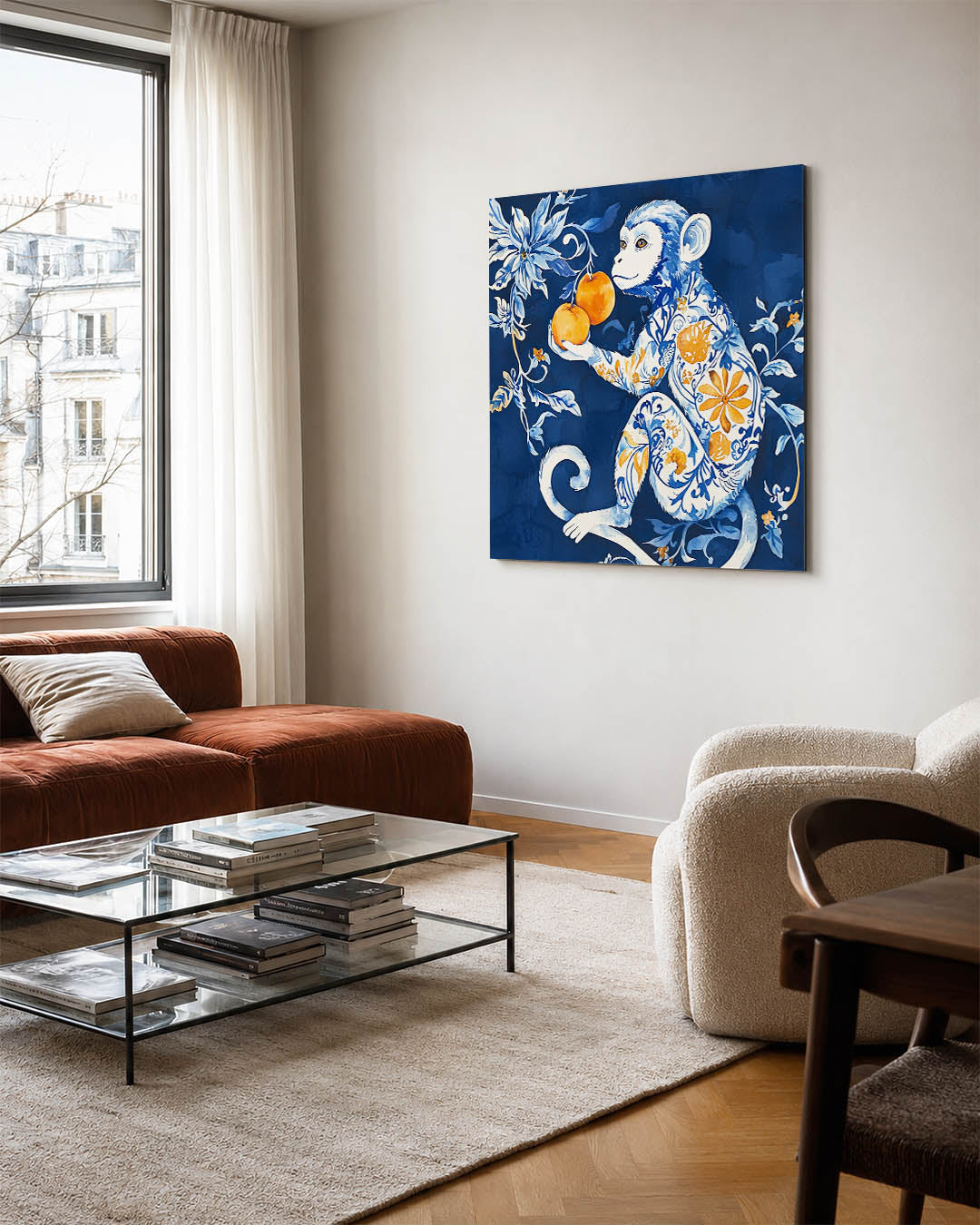 Fantasierijke aap Kunstwerk