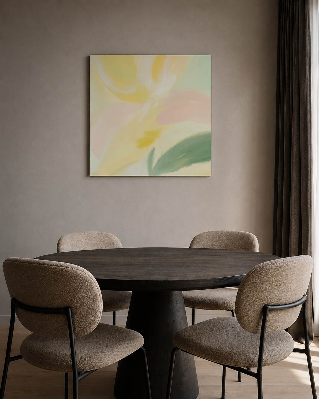 Zachte kleurvlakken Kunstwerk