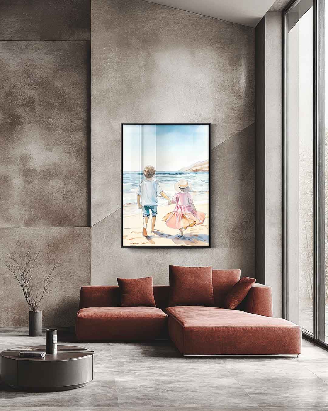 Zonnestraal Avontuur Kunstwerk-canvas-dibond-plexiglas-wanddecoratie-WallArtistic