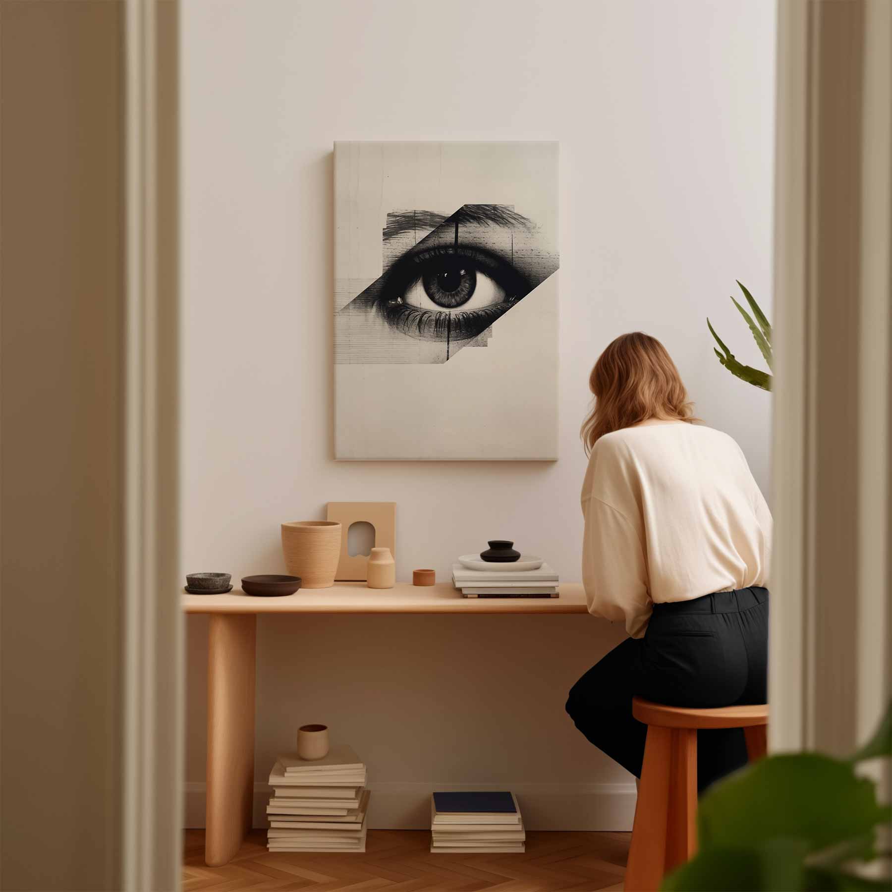 Oog van Mysterie Kunstwerk-canvas-dibond-plexiglas-wanddecoratie-WallArtistic