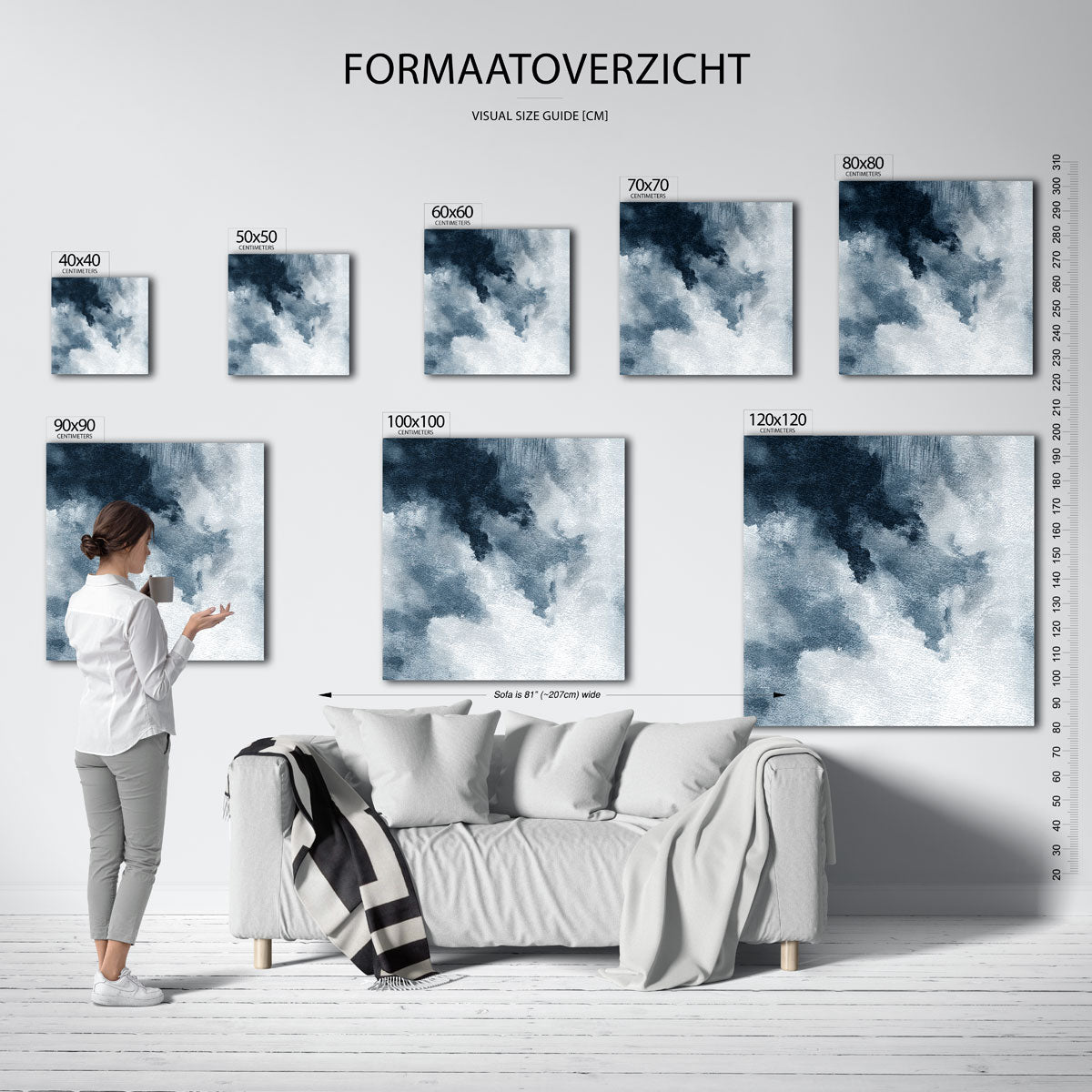 Abstracte wolken Poster