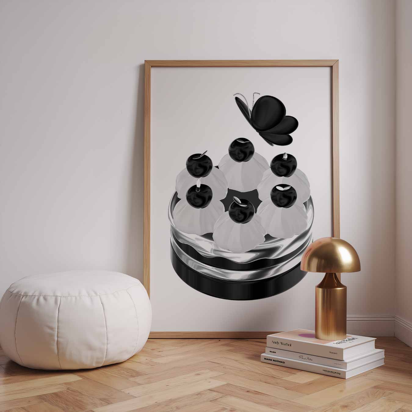 Elegante Vlinder Mimosa Decor Poster-WallArtistic