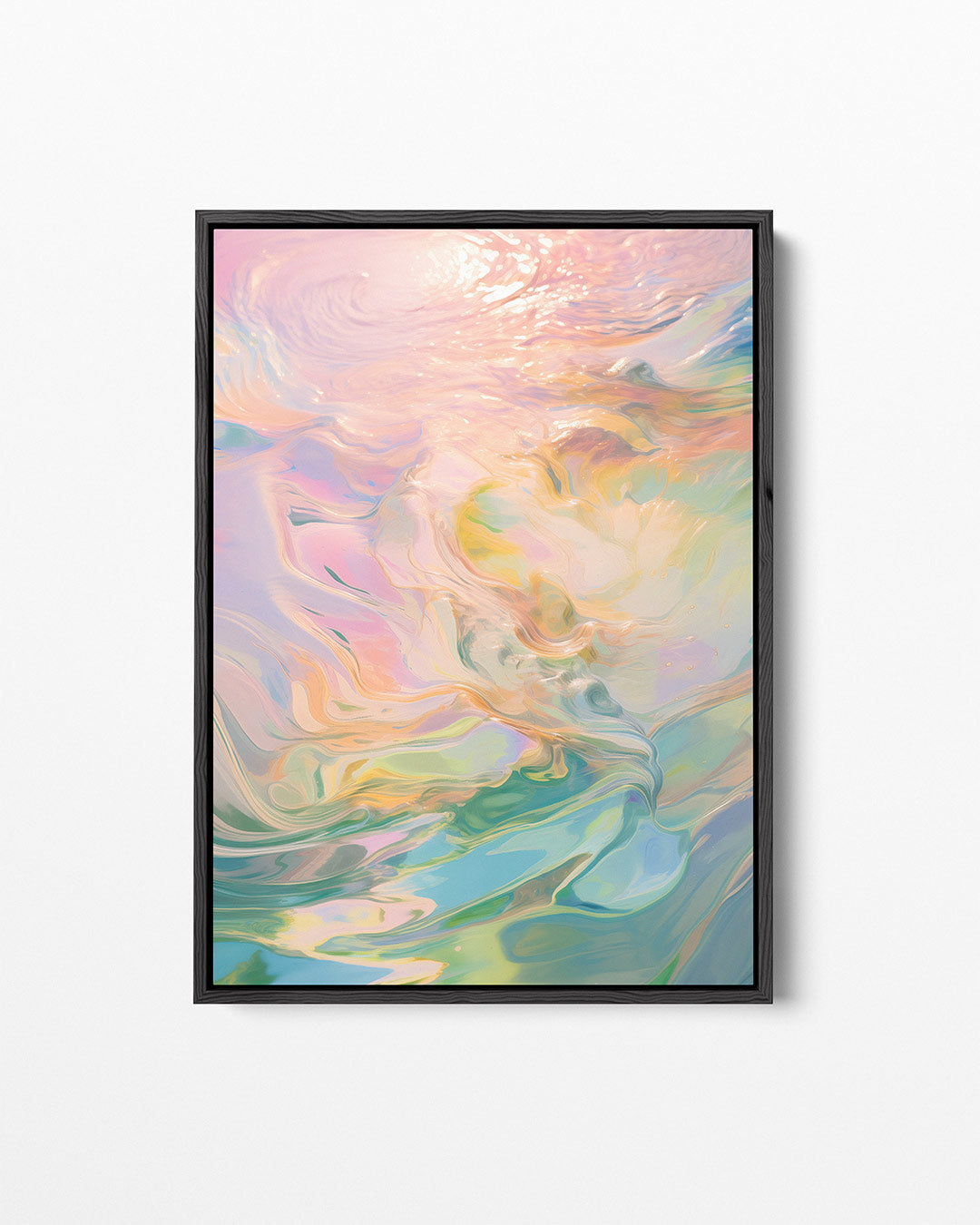 Vloeiende kleurencompositie Kunstwerk