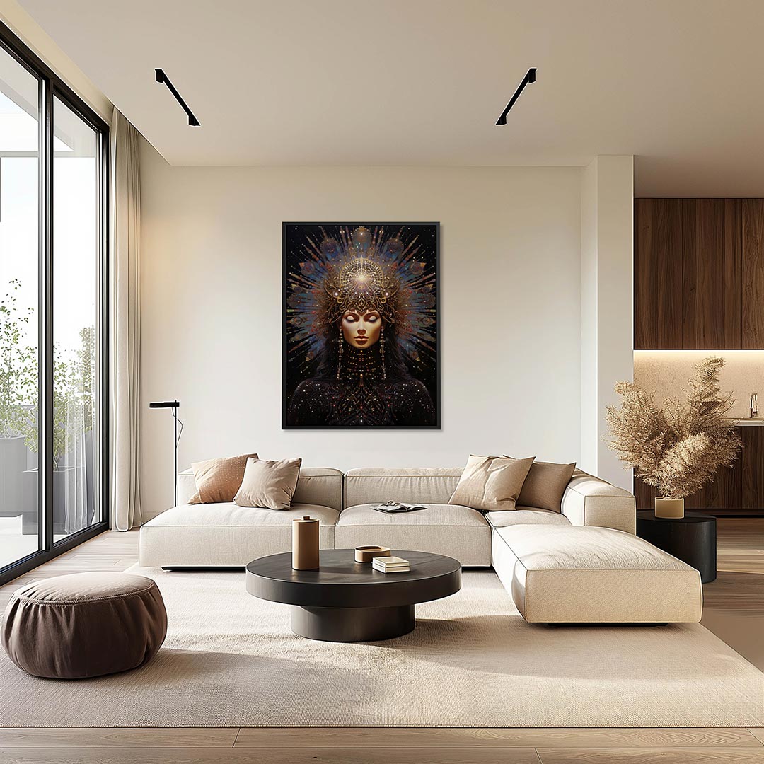 Kosmische vrouw Kunstwerk