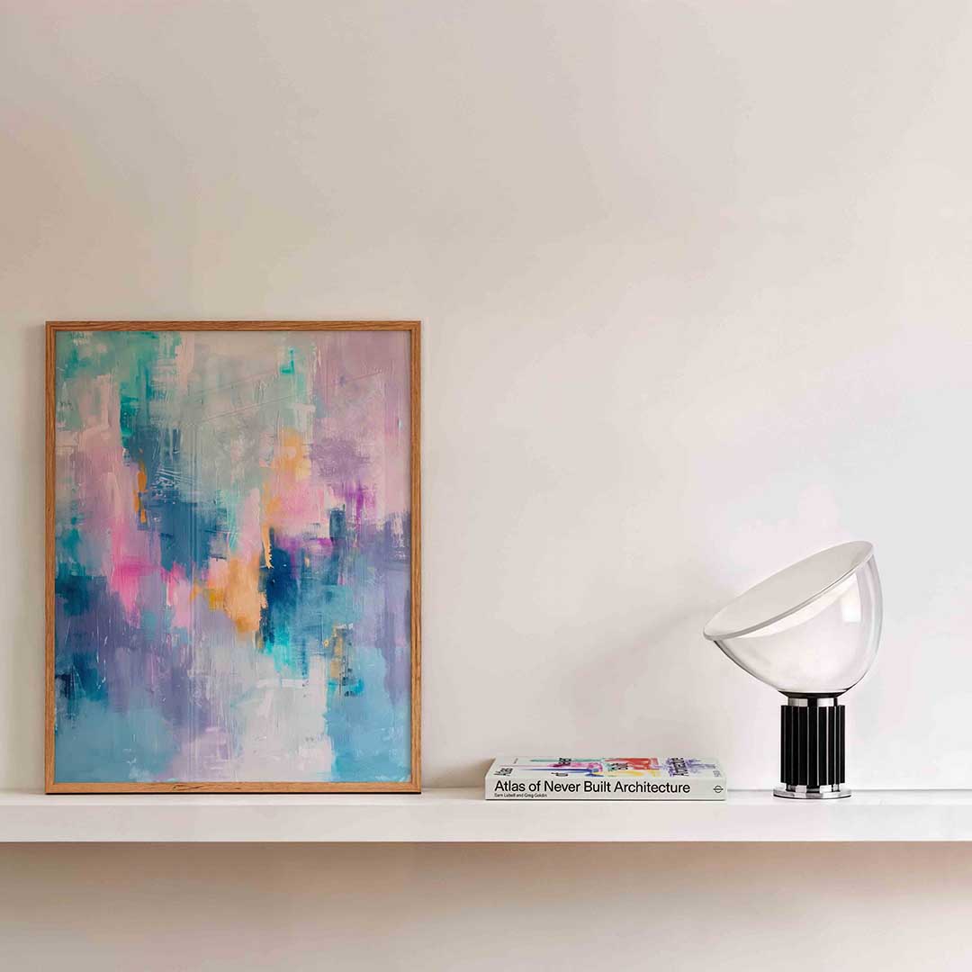 Abstracte kleurenexplosie Poster