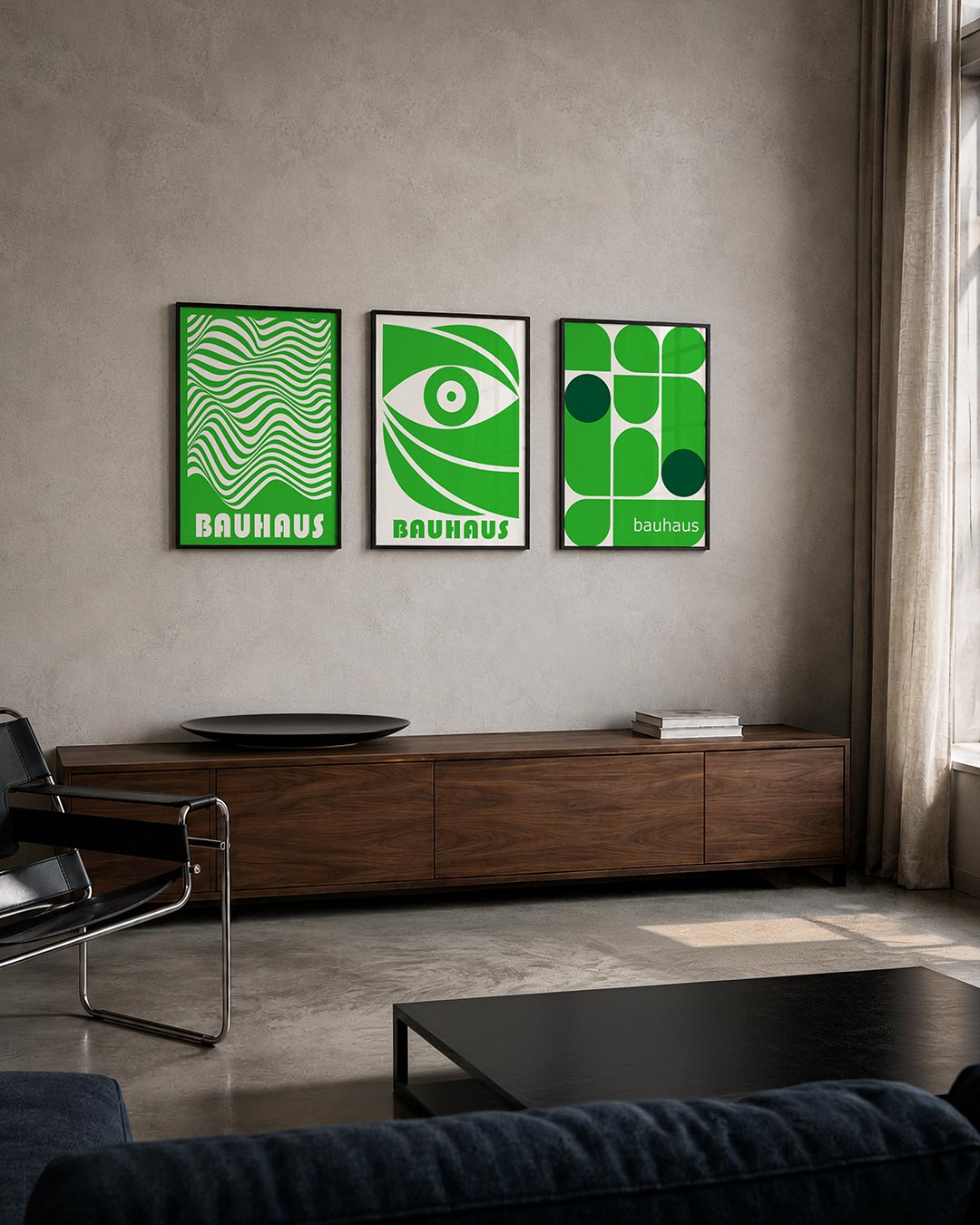 Golvend lijnenspel Posterset