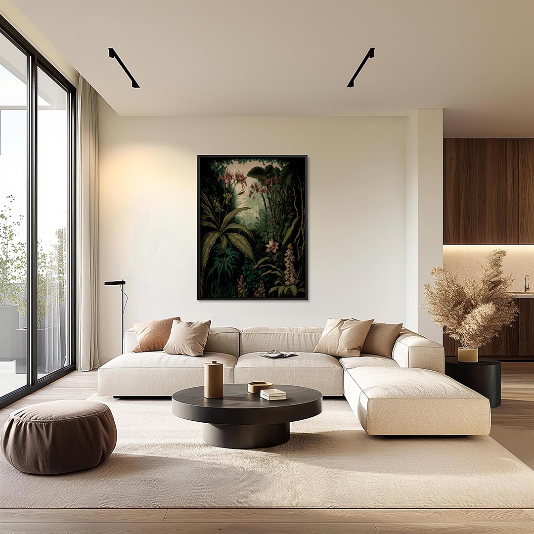 Weelderige botanische illustratie Kunstwerk