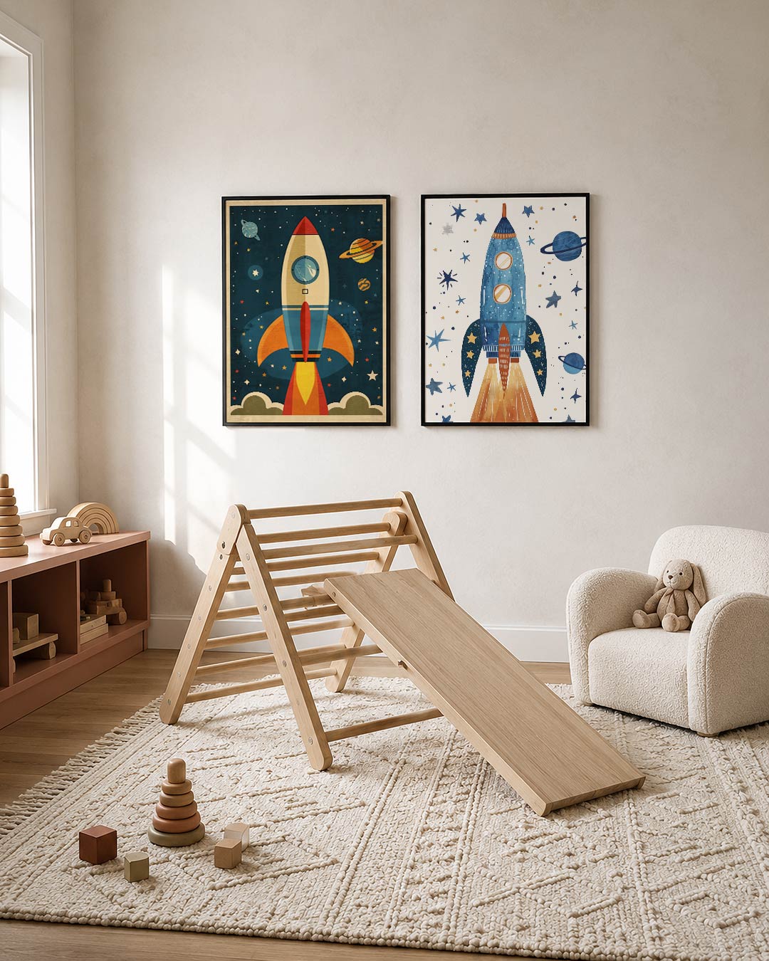 Ruimtevaart en sterren Posterset
