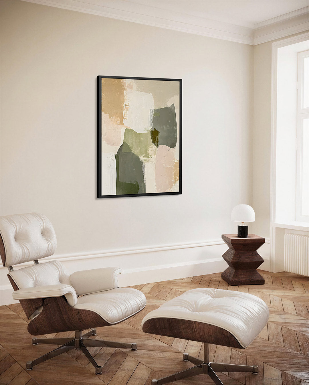 Organische vormen compositie Kunstwerk