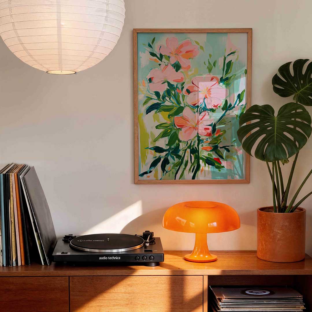 Bloemen en bladeren Poster