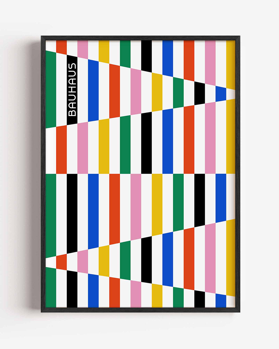 Kleurrijke lijnenspel Poster