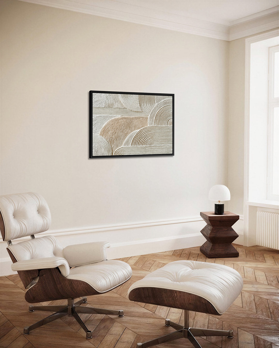 Gelaagde lijnen Kunstwerk