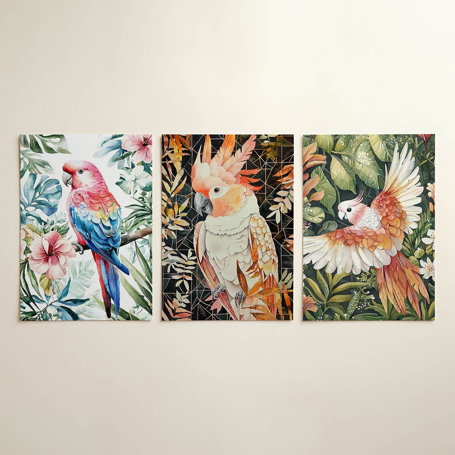 Kleurrijke vogelpracht Posterset