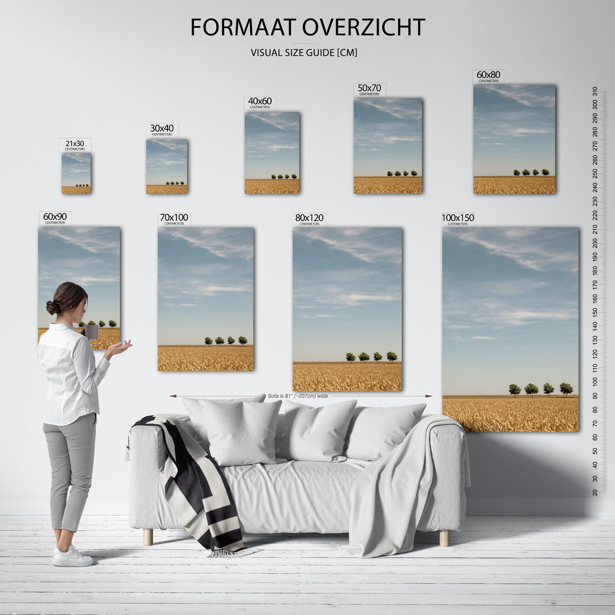 Rustig landschap Poster