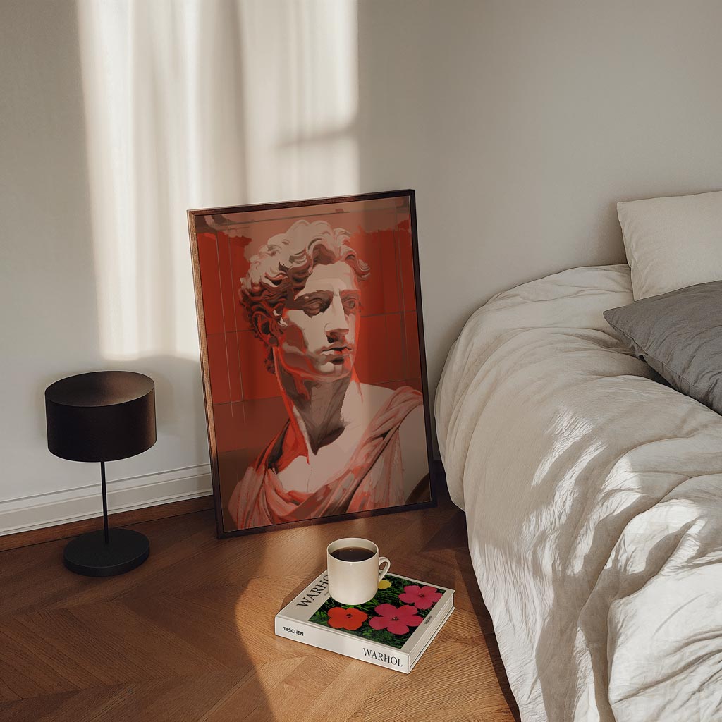 Stijlvolle Pop Art Beeldhouwwerken Poster-WallArtistic