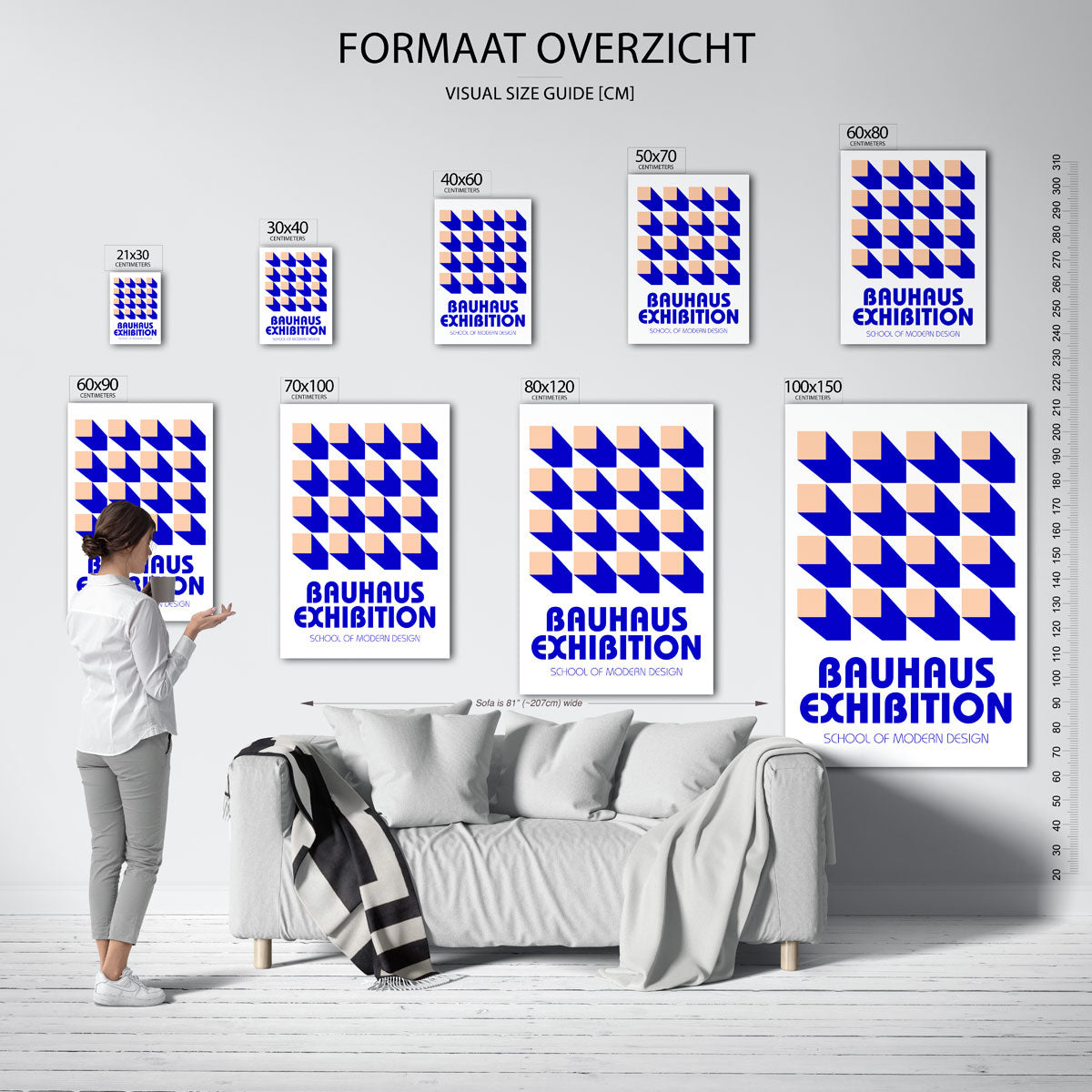Vorm en schaduw Poster