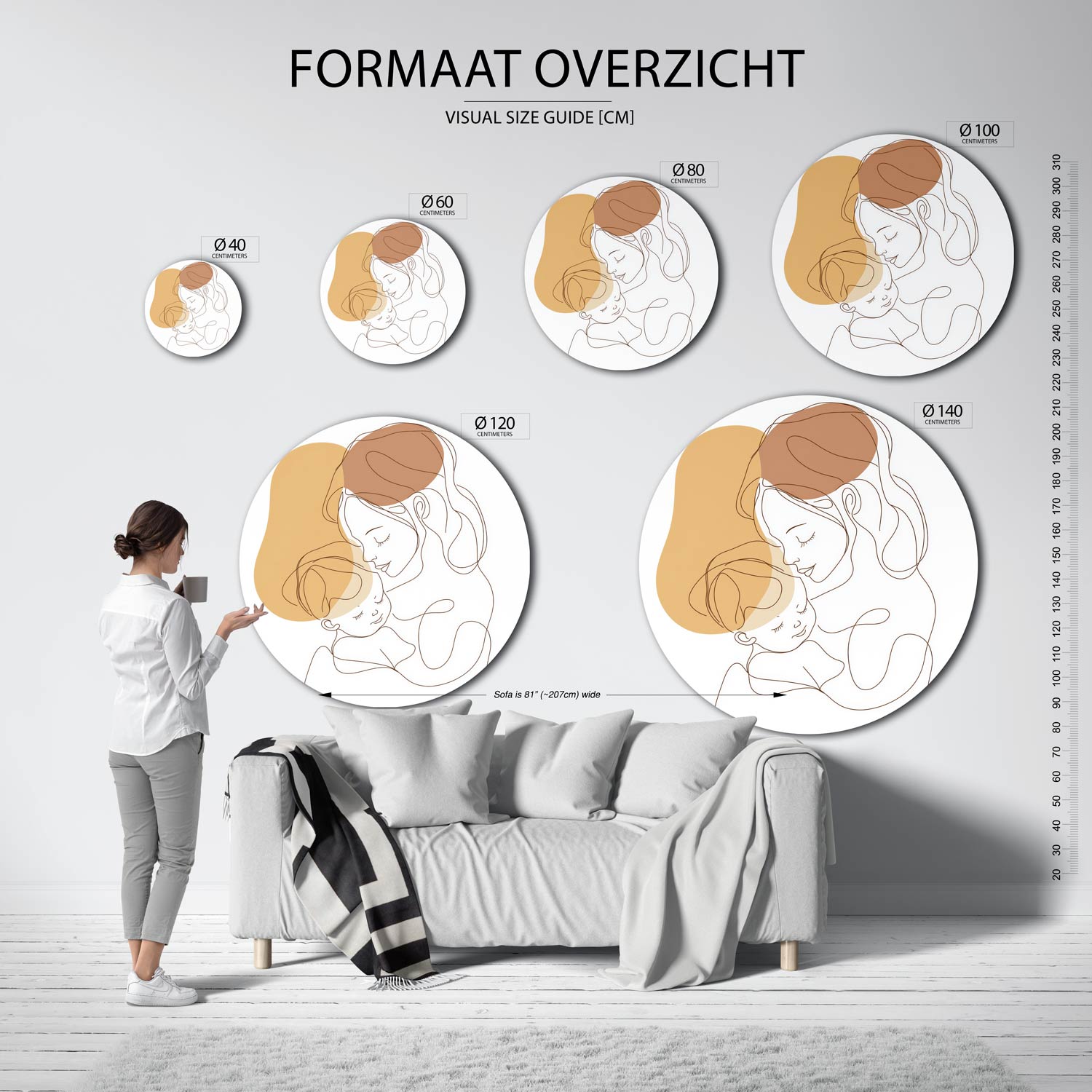 Moeder en kind Muurcirkel