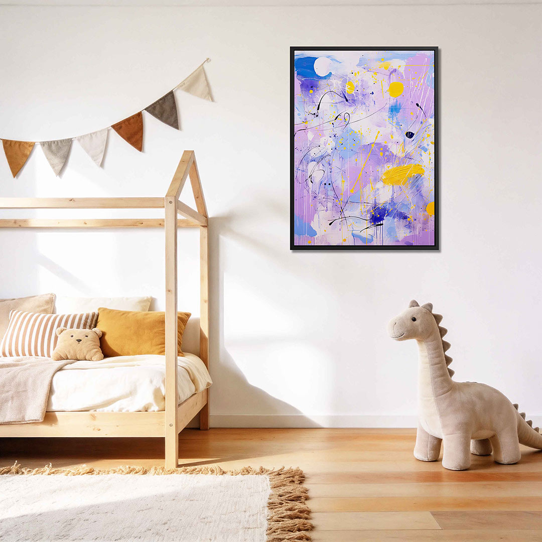 Dynamische kleurenexplosie Kunstwerk