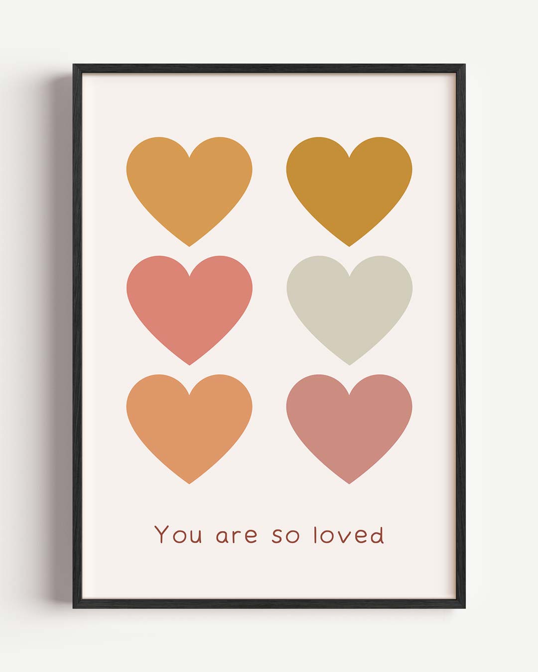 Liefdevolle Hartjes Poster-WallArtistic