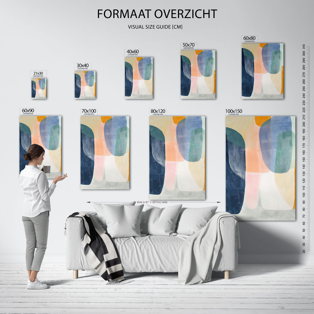 Abstracte vormen Poster
