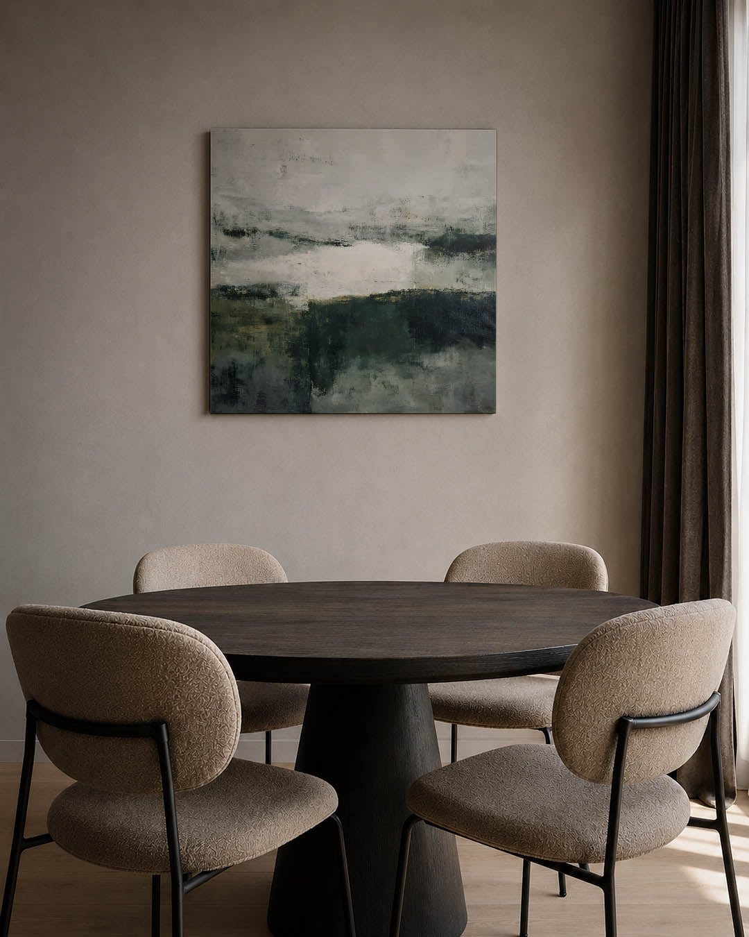 Verstilde landschapstinten Kunstwerk