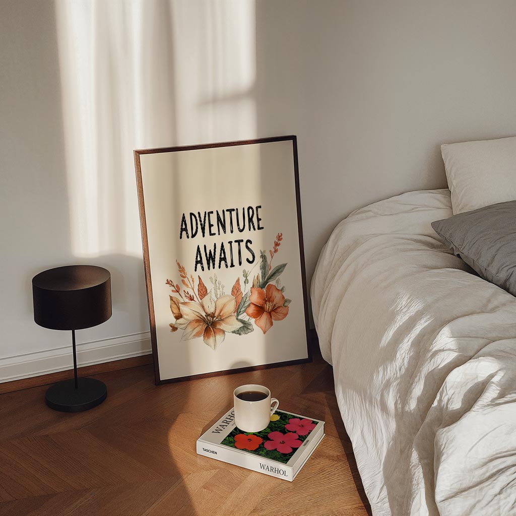 Avontuur Wacht Bloemenposter-WallArtistic