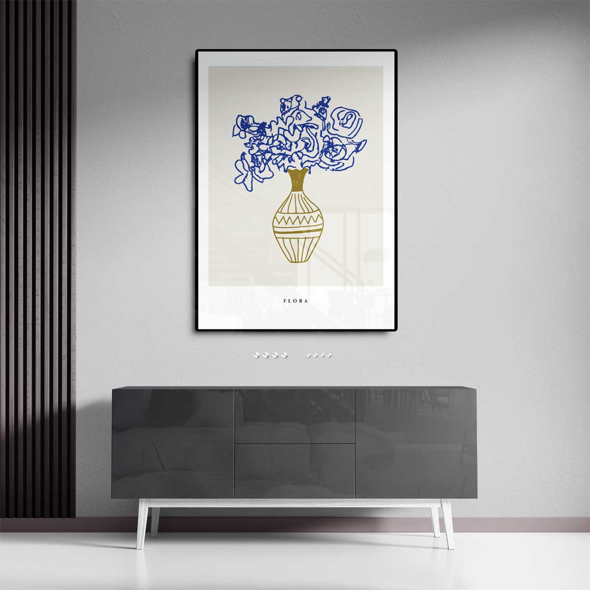 Kleurrijke Bloemen in Elegante Vaas Kunstwerk-canvas-dibond-plexiglas-wanddecoratie-WallArtistic