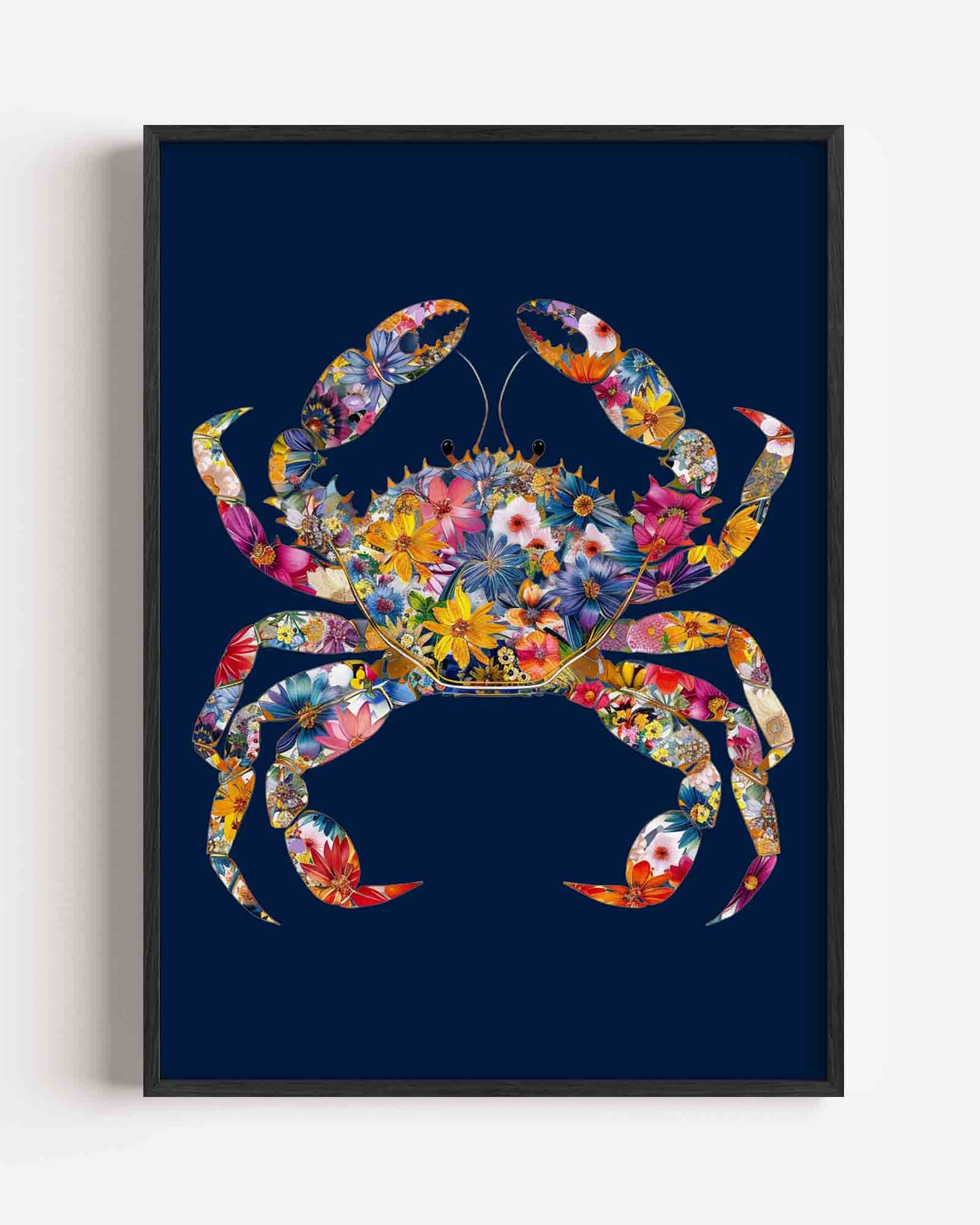 Bloemenkrab Poster