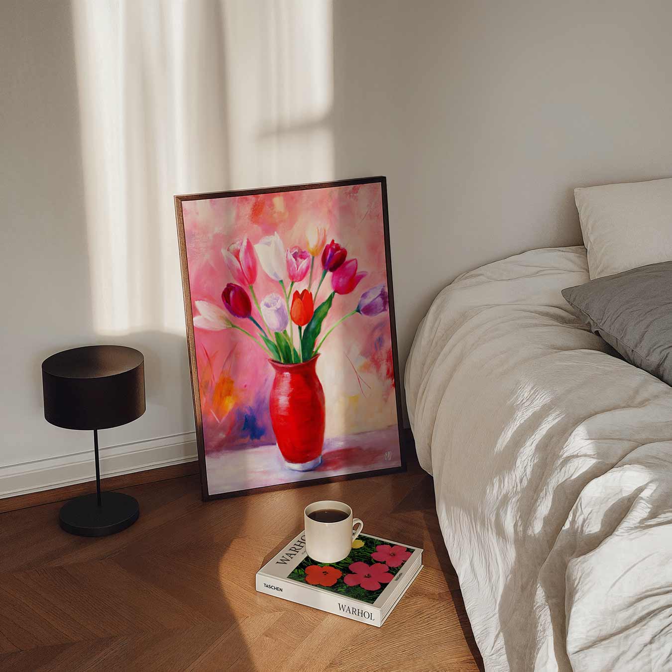 Vrolijke Tulpen Poster-WallArtistic