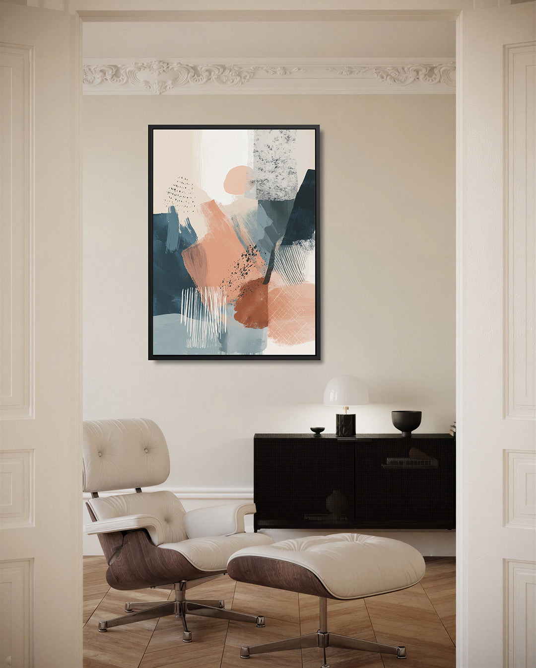 Dynamische kleurvlakken Kunstwerk