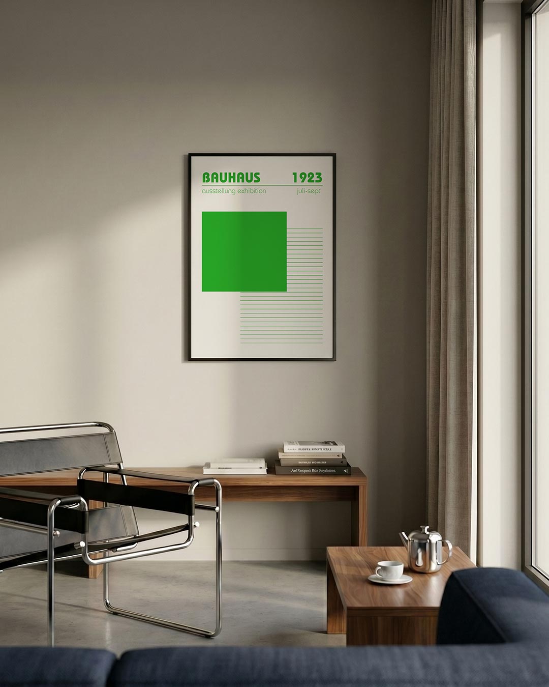 Groene vlakken Poster