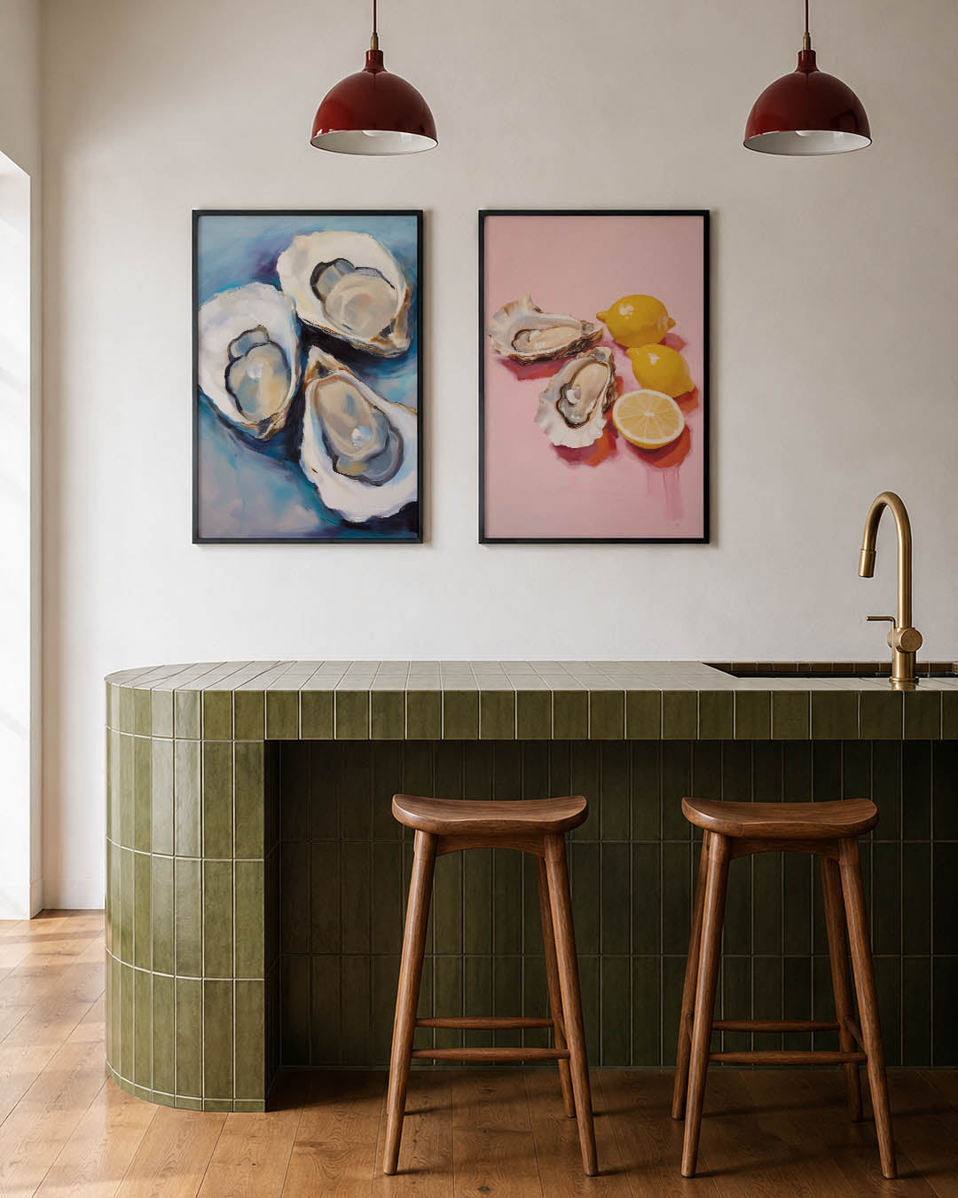 Zeevormen en kleuren Posterset