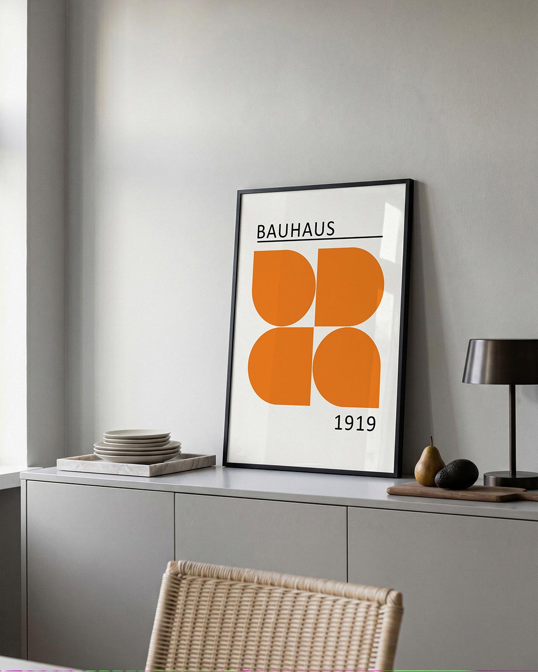 Oranje vlakverdeling Poster