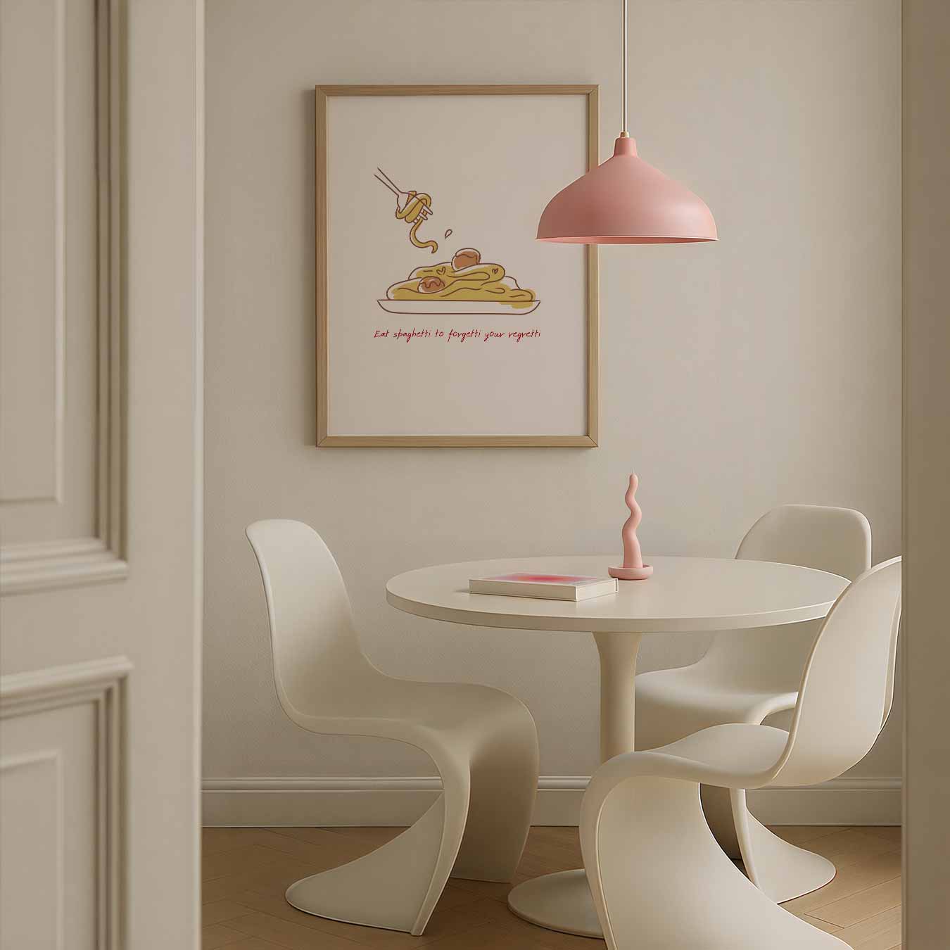 Spaghetti Happiness Poster-WallArtistic