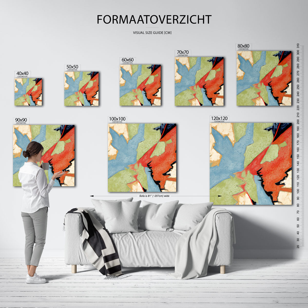 Abstracte vormen Poster