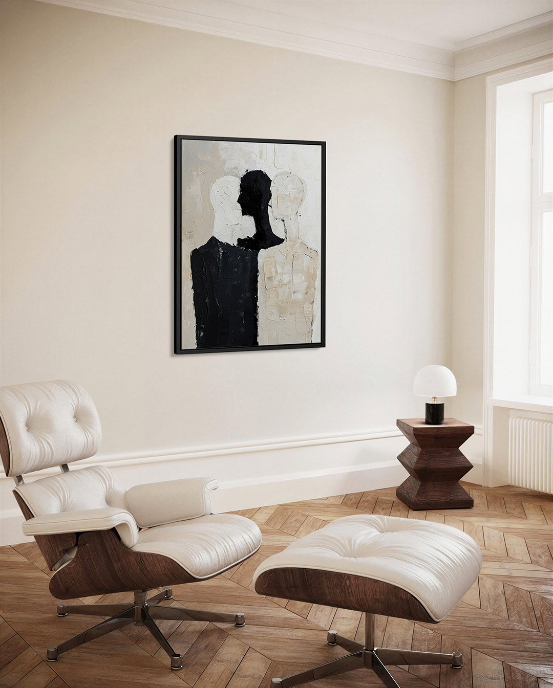 Menselijke silhouetten Kunstwerk