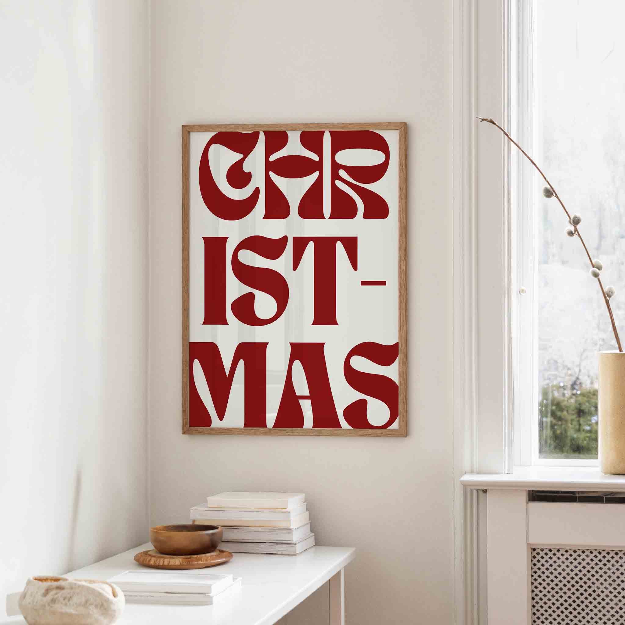 Christmas typografie Poster