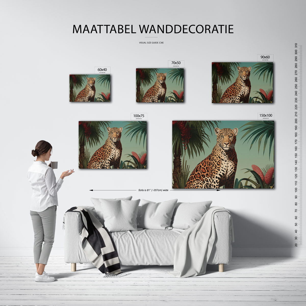 Jungle dierportret Kunstwerk