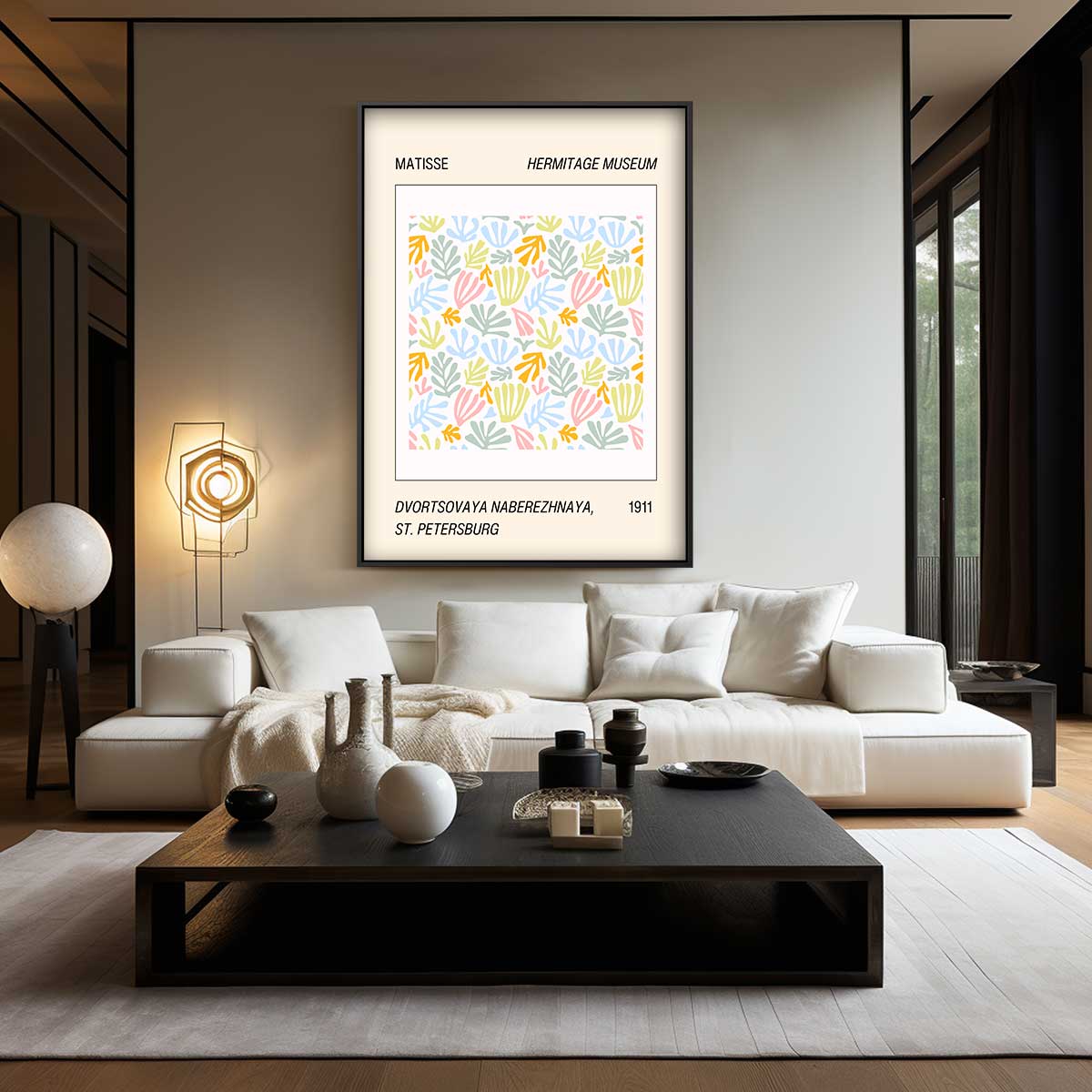 Kleurrijke Bladvormen Kunstwerk-canvas-dibond-plexiglas-wanddecoratie-WallArtistic