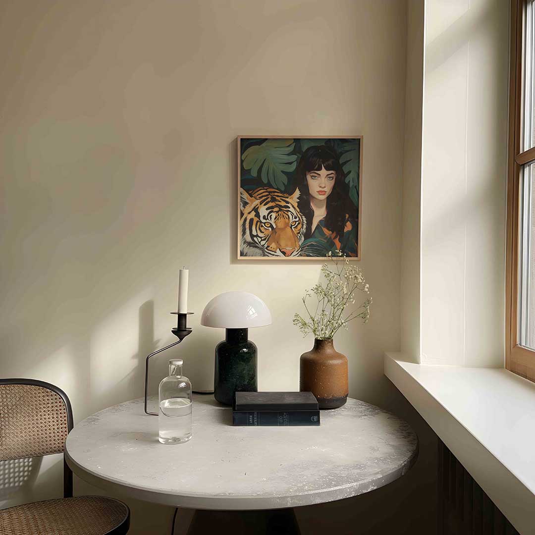 Vrouw met tijger Poster