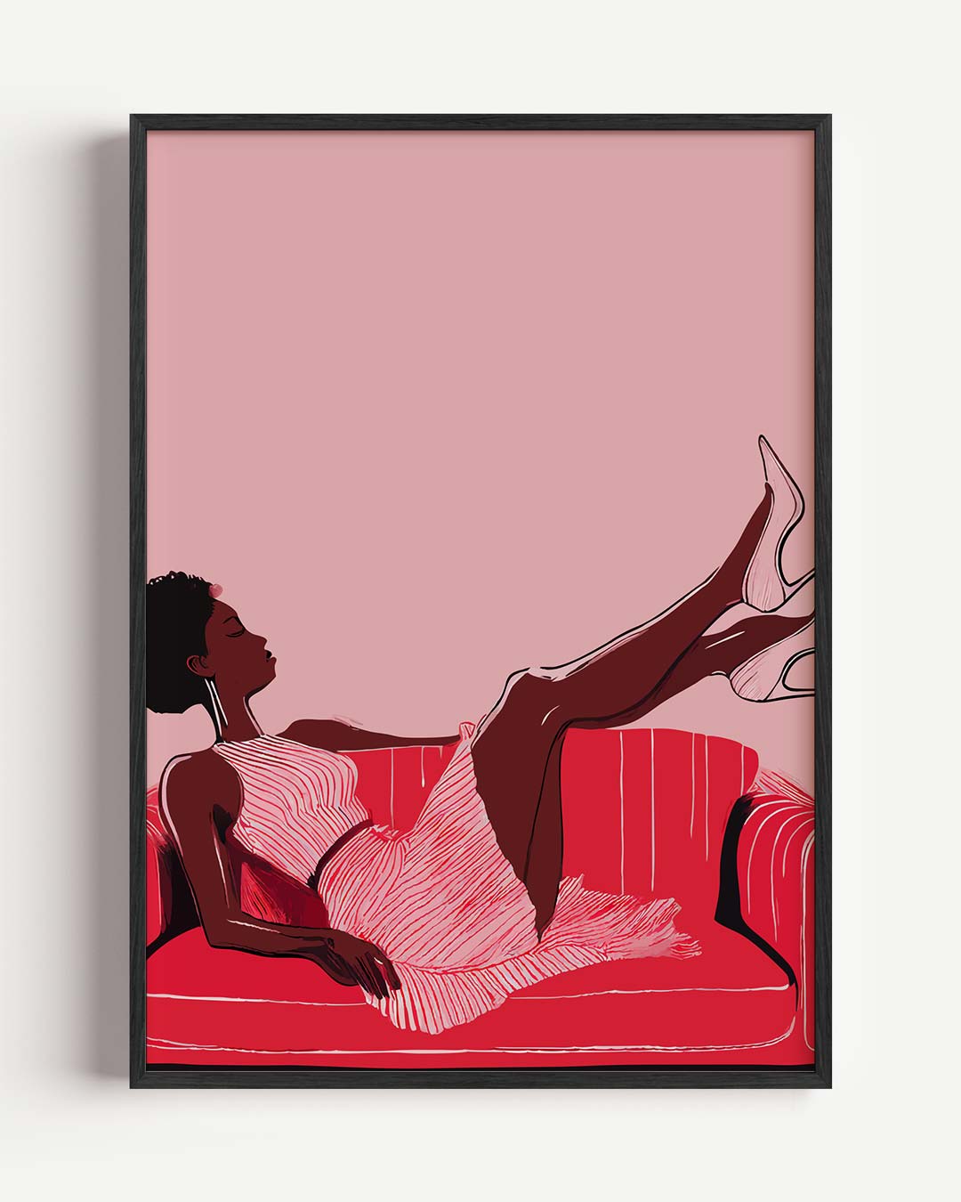 Sierlijke Lounge Vibes Poster-WallArtistic