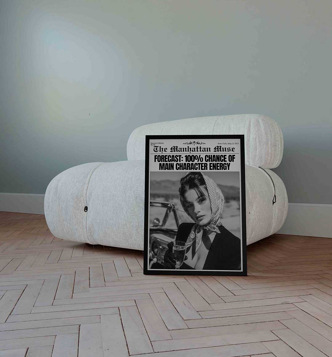 Vrouw met sjaal Poster
