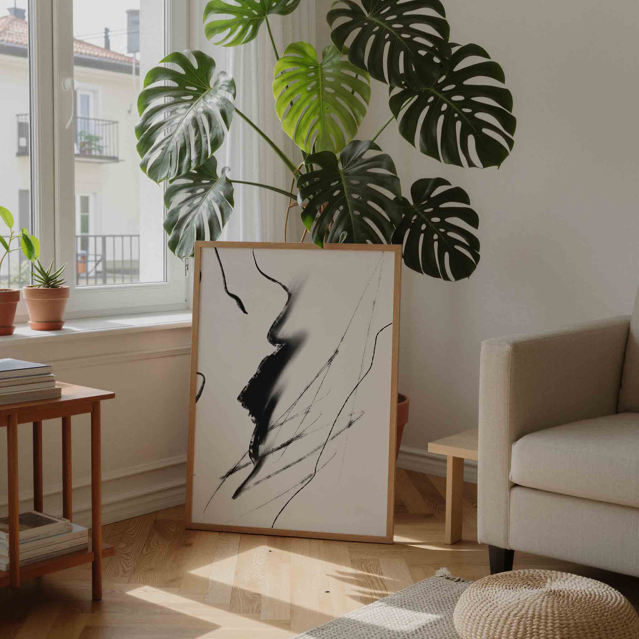 Abstracte lijnen Poster