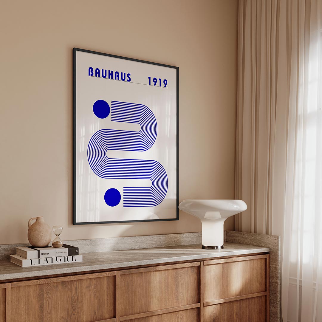 Lijnen en vlakkenspel Poster