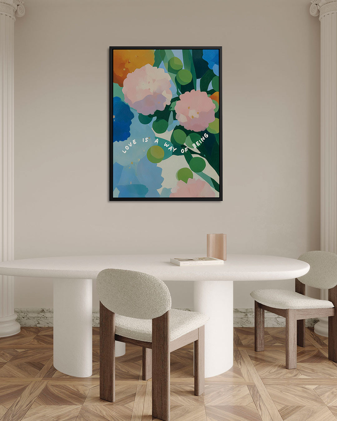 Bloemrijke kleurenpracht Kunstwerk