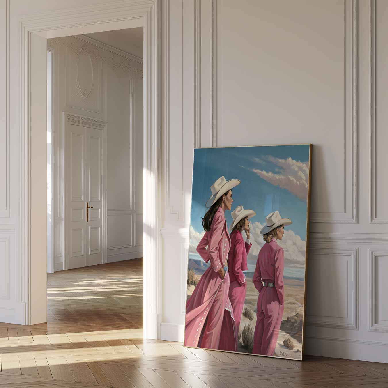 Stijlvolle Cowboy-Chic Poster-WallArtistic