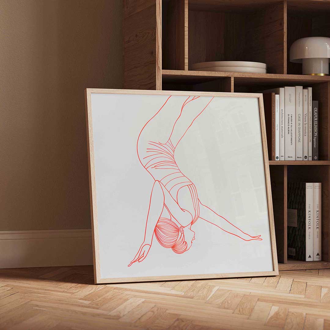 Acrobatische figuur Poster