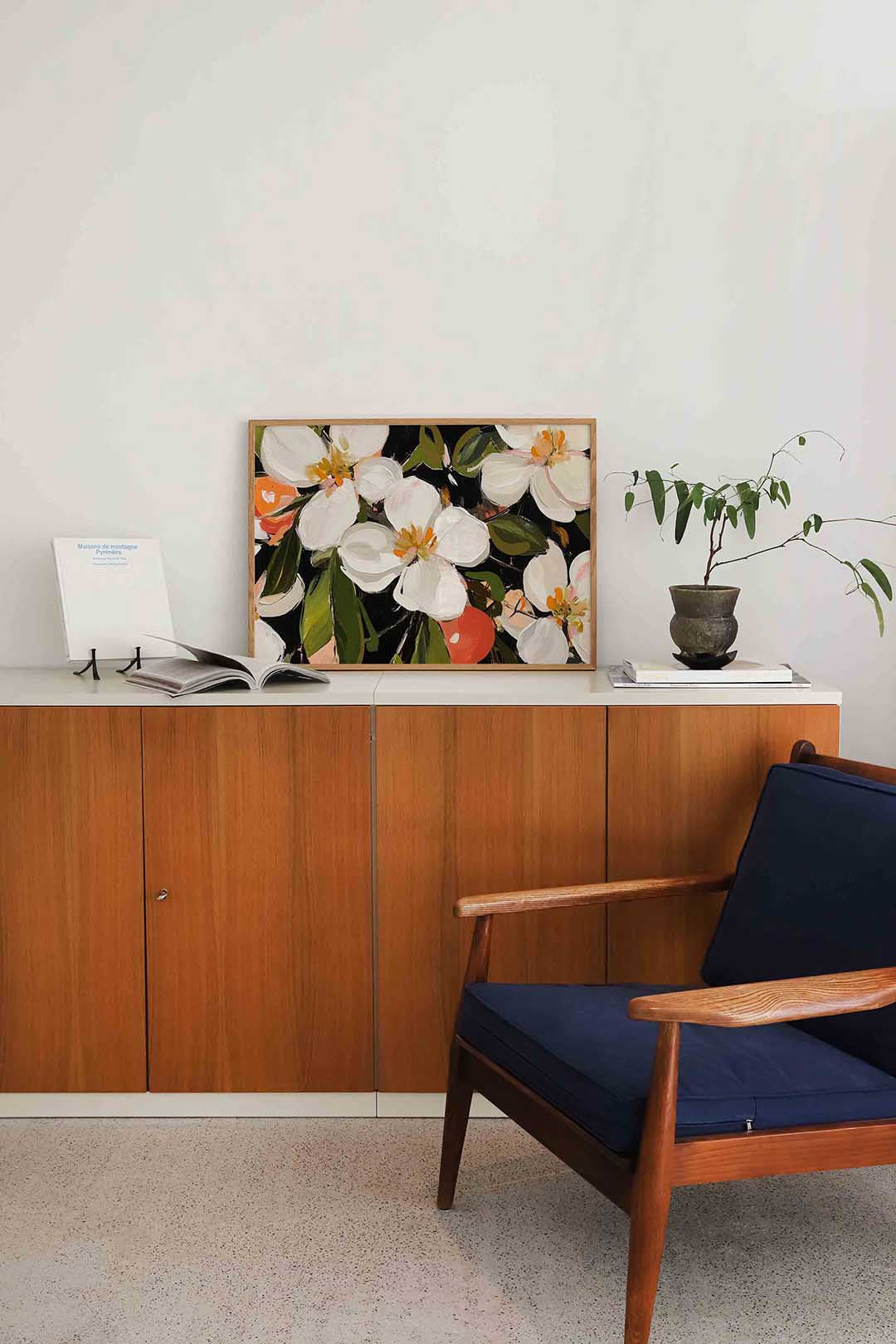 Bloemen en bladeren Poster