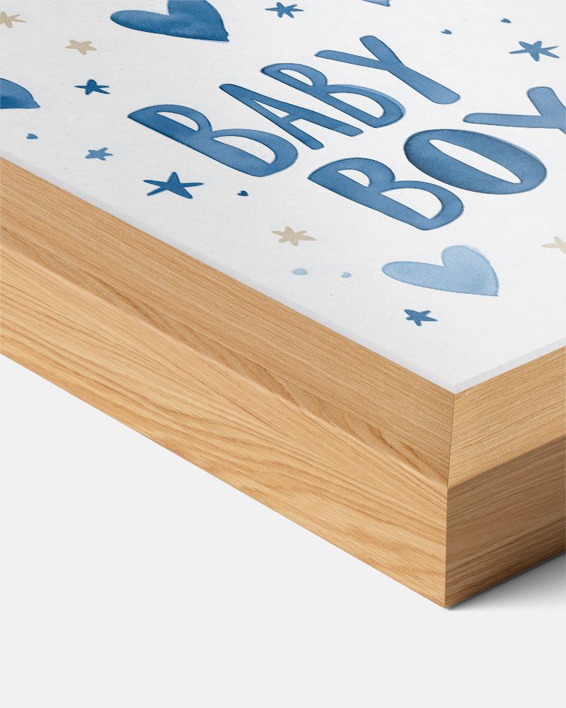Welkom Baby Jongen Poster-WallArtistic