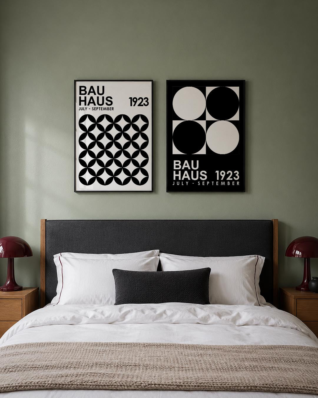 Cirkelpatroon en tekst Posterset